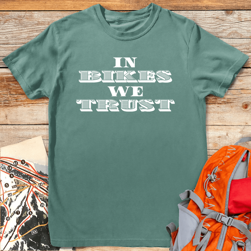470 In Bikes We Trust - Light Green