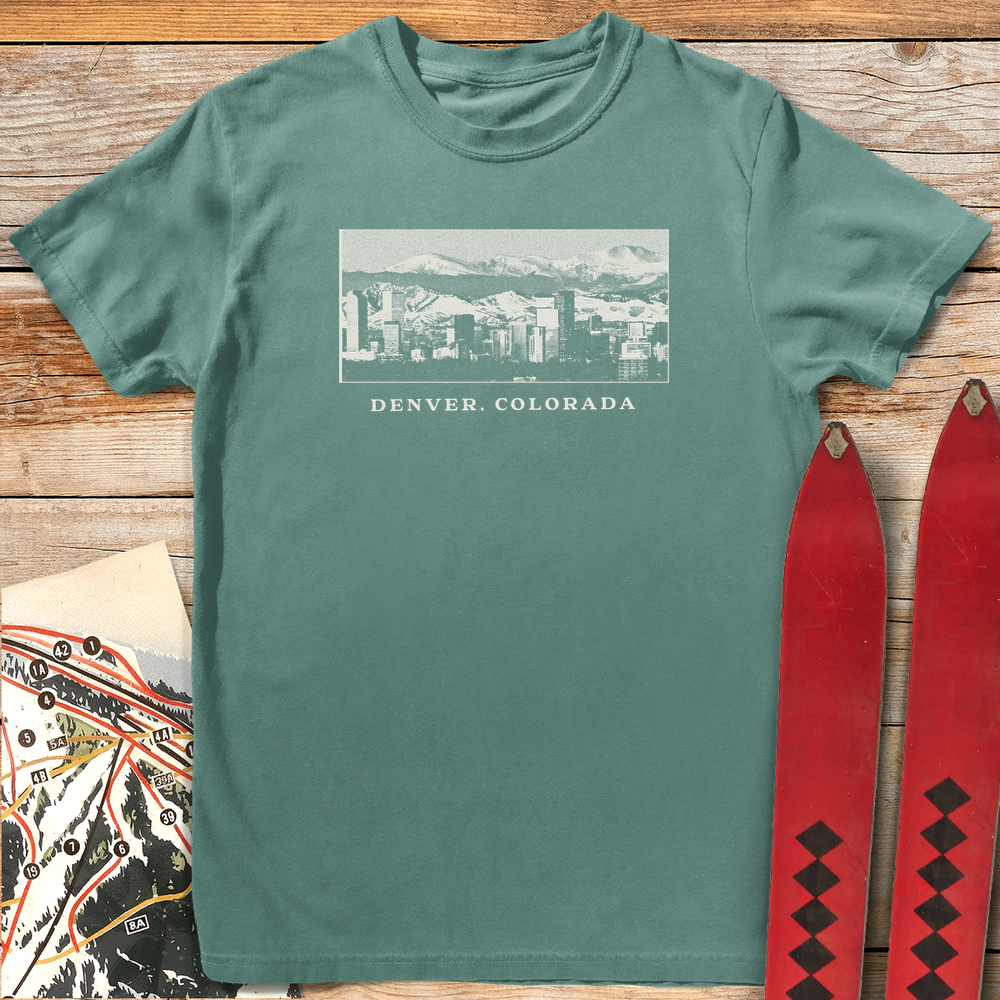 527 Denver Skyline White - Light Green