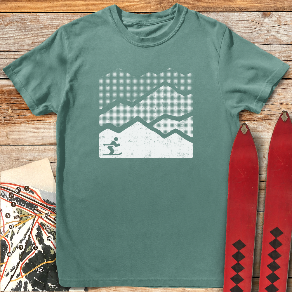 611 Tuckin Hills White - Light Green