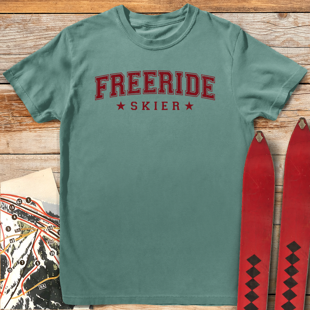 652 Freeride Skier Black - Light Green