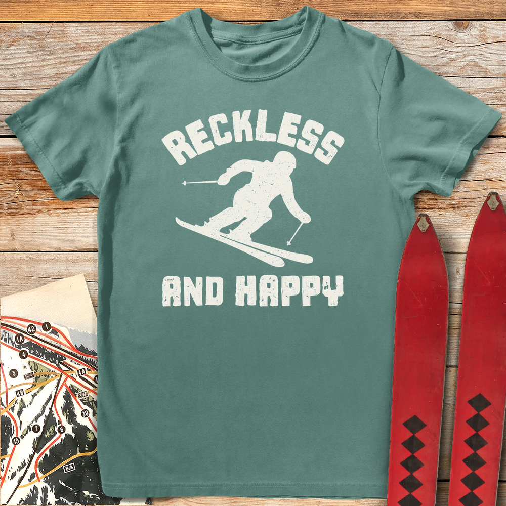651 Reckless And Happy White - Light Green