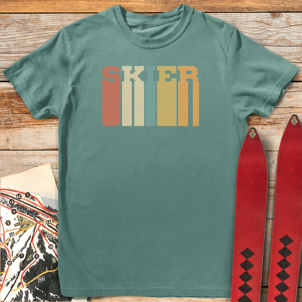 758 Tall Skier White - Light Green