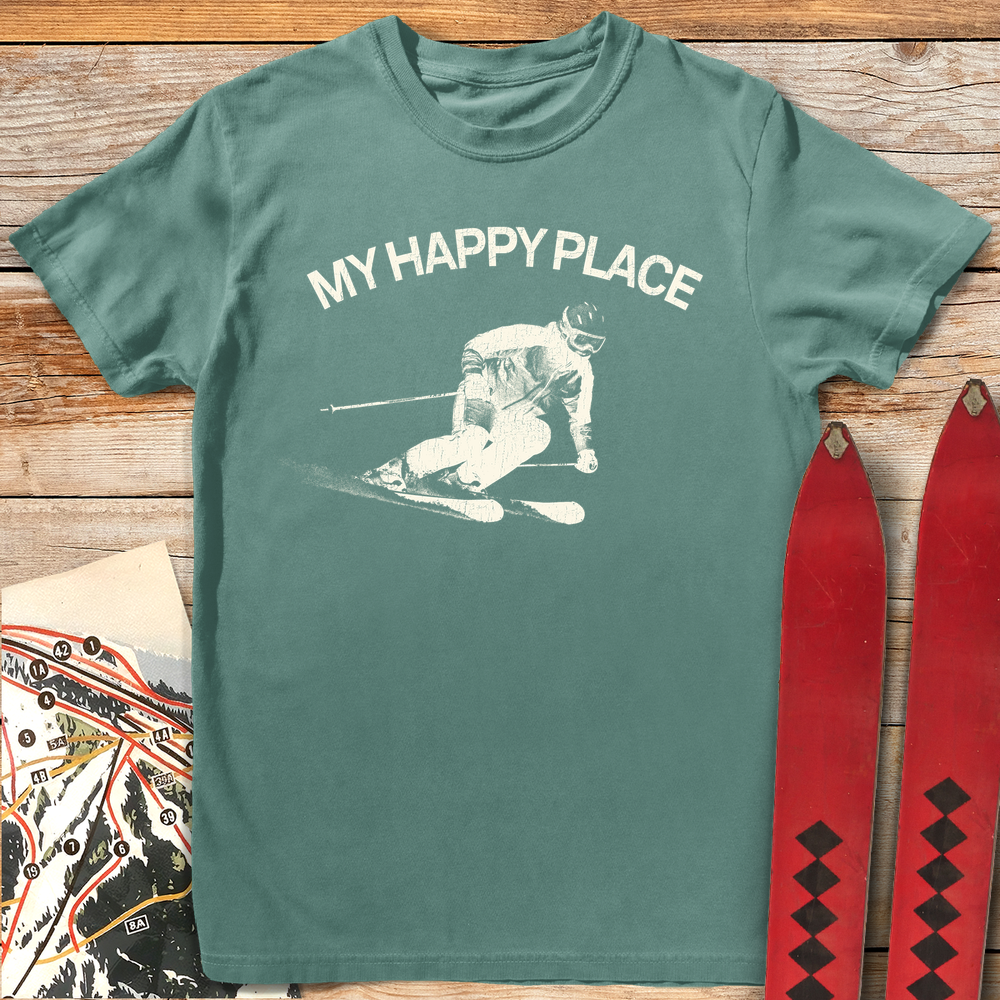 772 My Happy Place White - Light Green