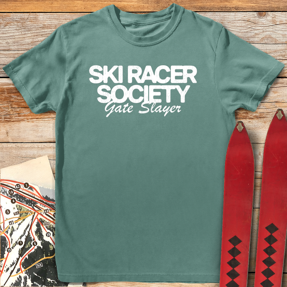 771 Ski Racer Society White - Light Green