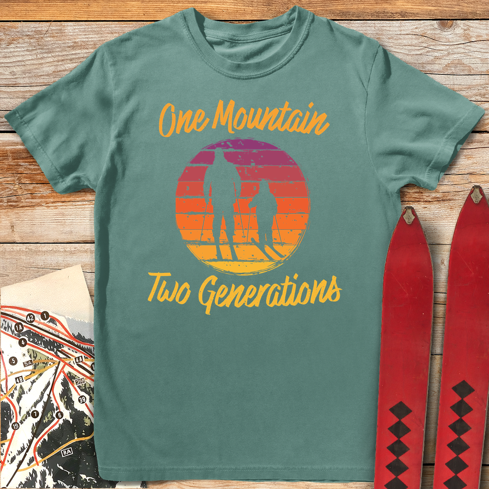 860 Two Generations White - Light Green