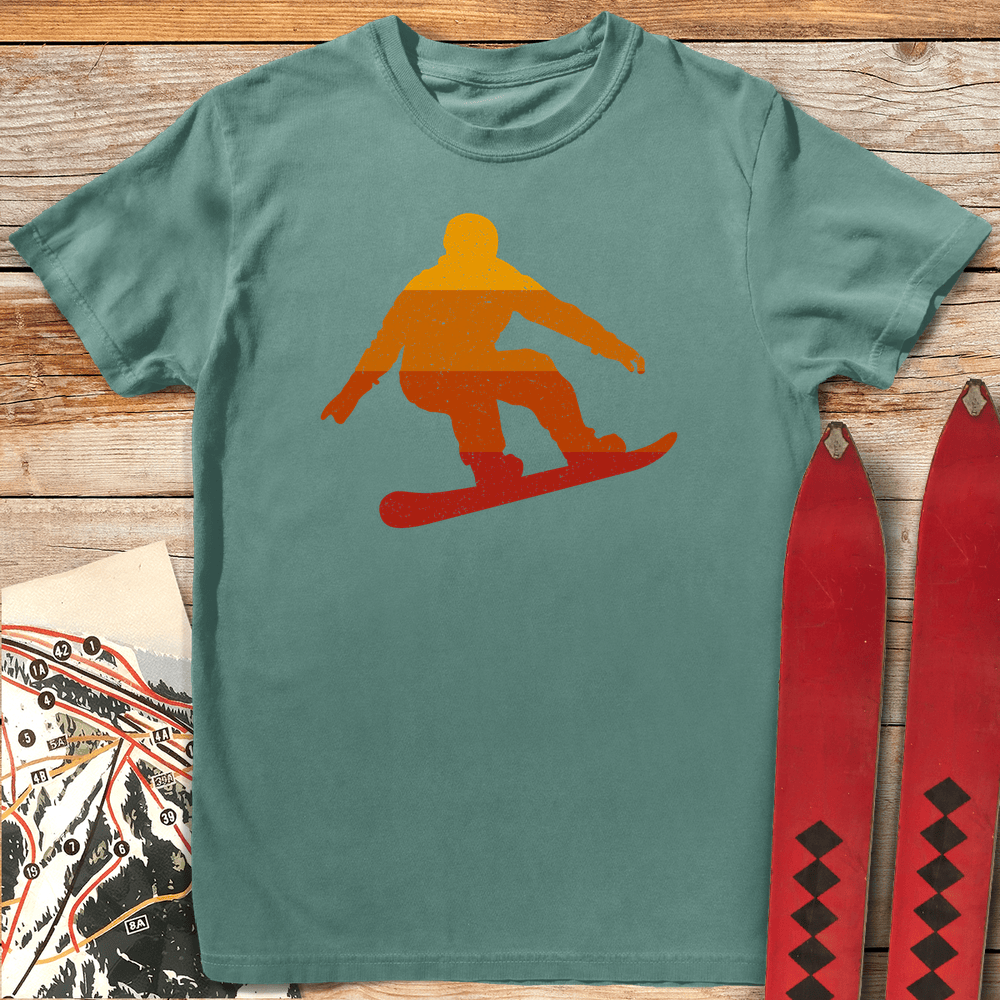 899 Sunset Snowboard White - Light Green