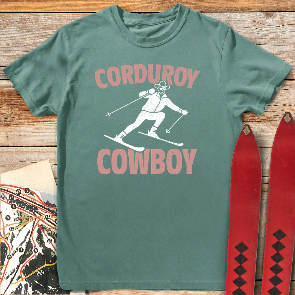 957 Corduroy Cowboy White - Light Green