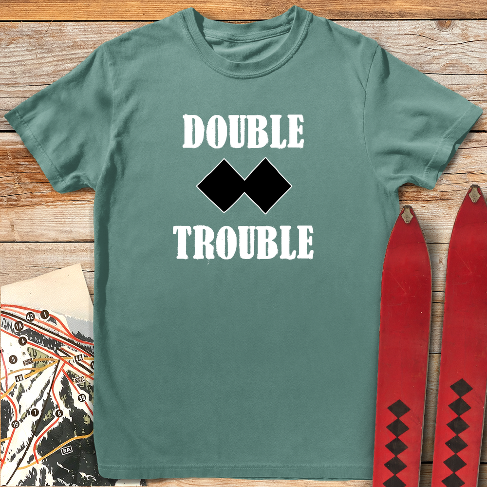 948 Double Trouble White - Light Green