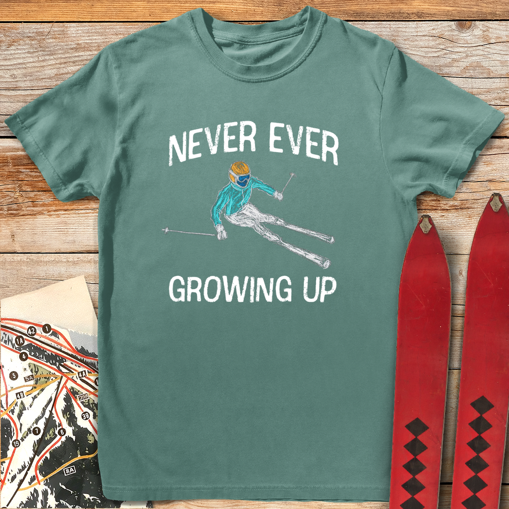 1022 Never Growing Up Ski White - Light Green
