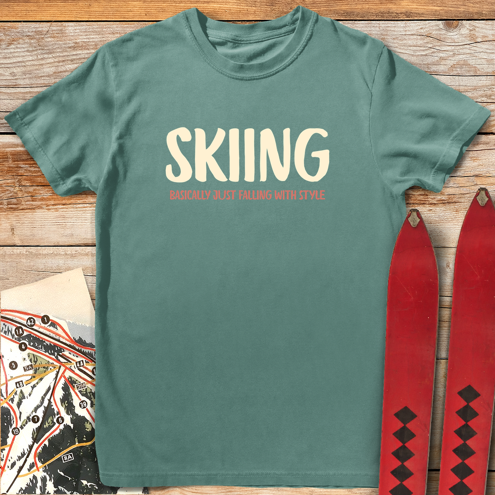 1008 Falling With Style White - Light Green