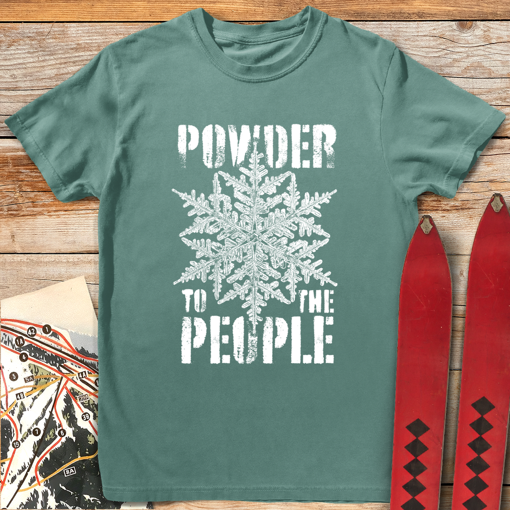 1006 Powder People White - Light Green