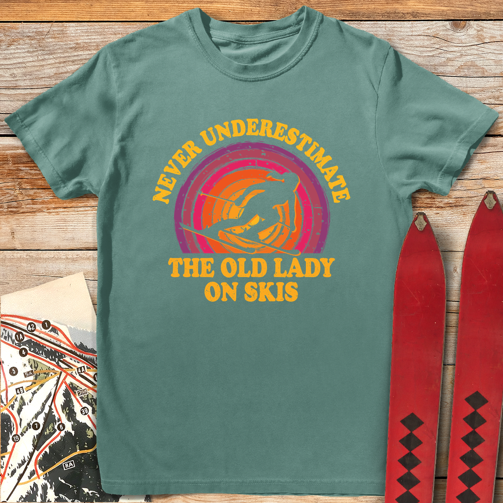 1070 Old Lady Shreds White - Light Green