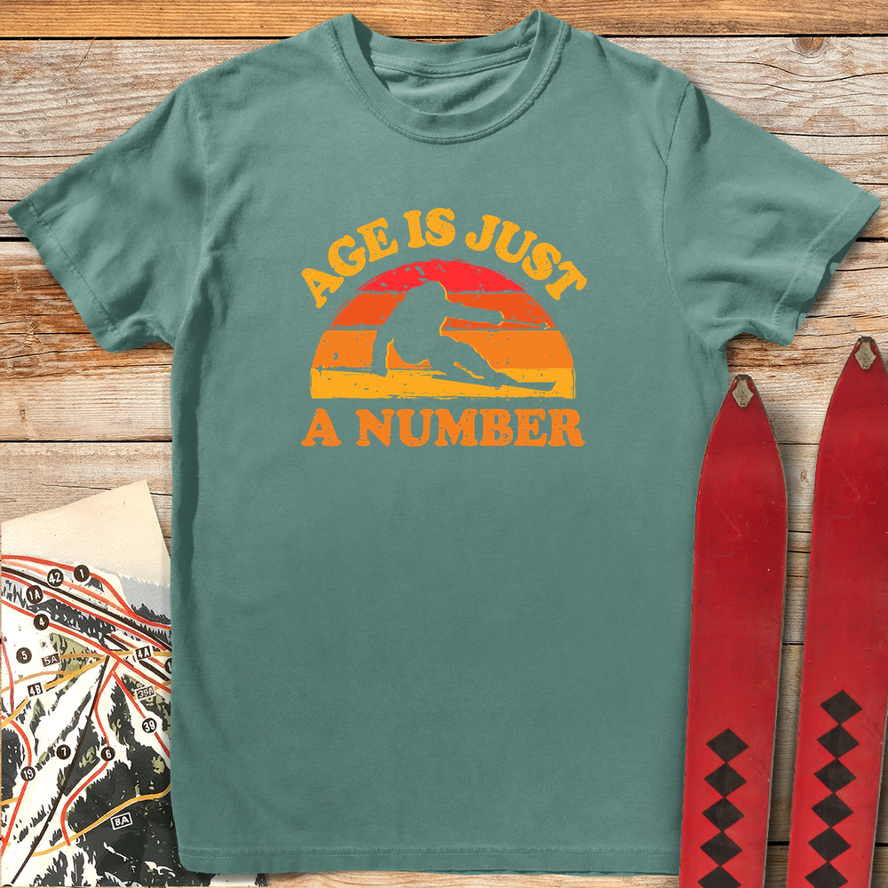 1075 Just A Number White - Light Green