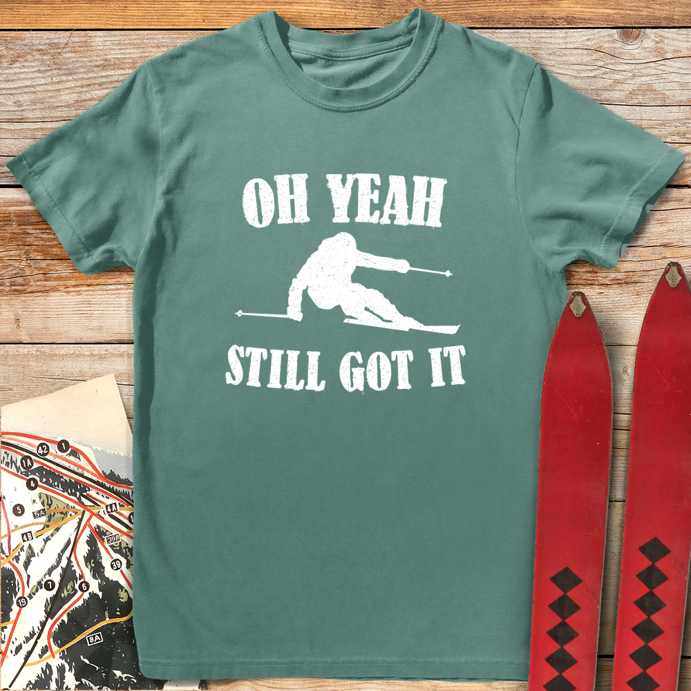 1074 Still Got It White - Light Green