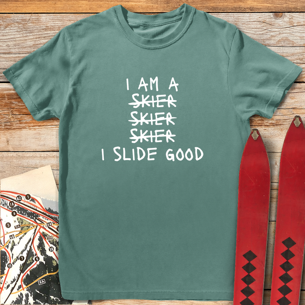 1087 Slide Good White - Light Green