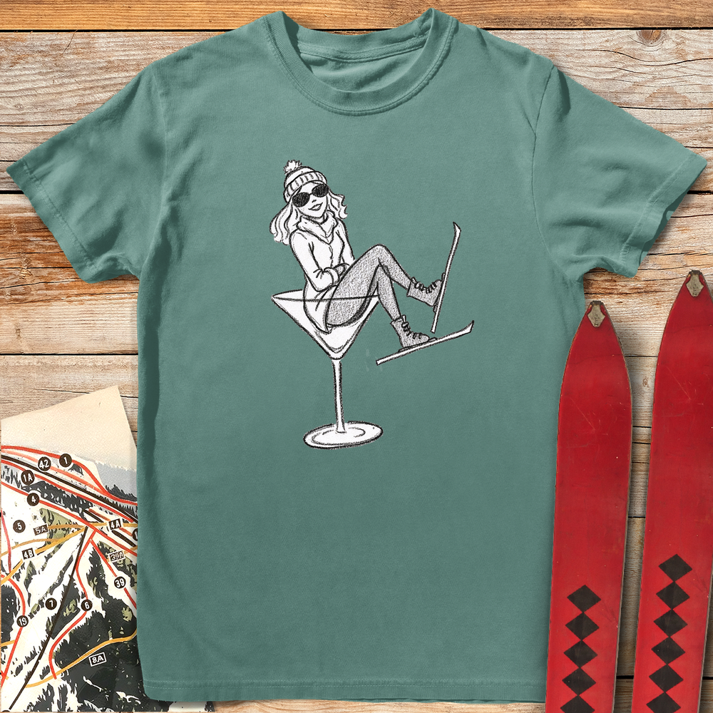 1117 Martini Ski White - Light Green