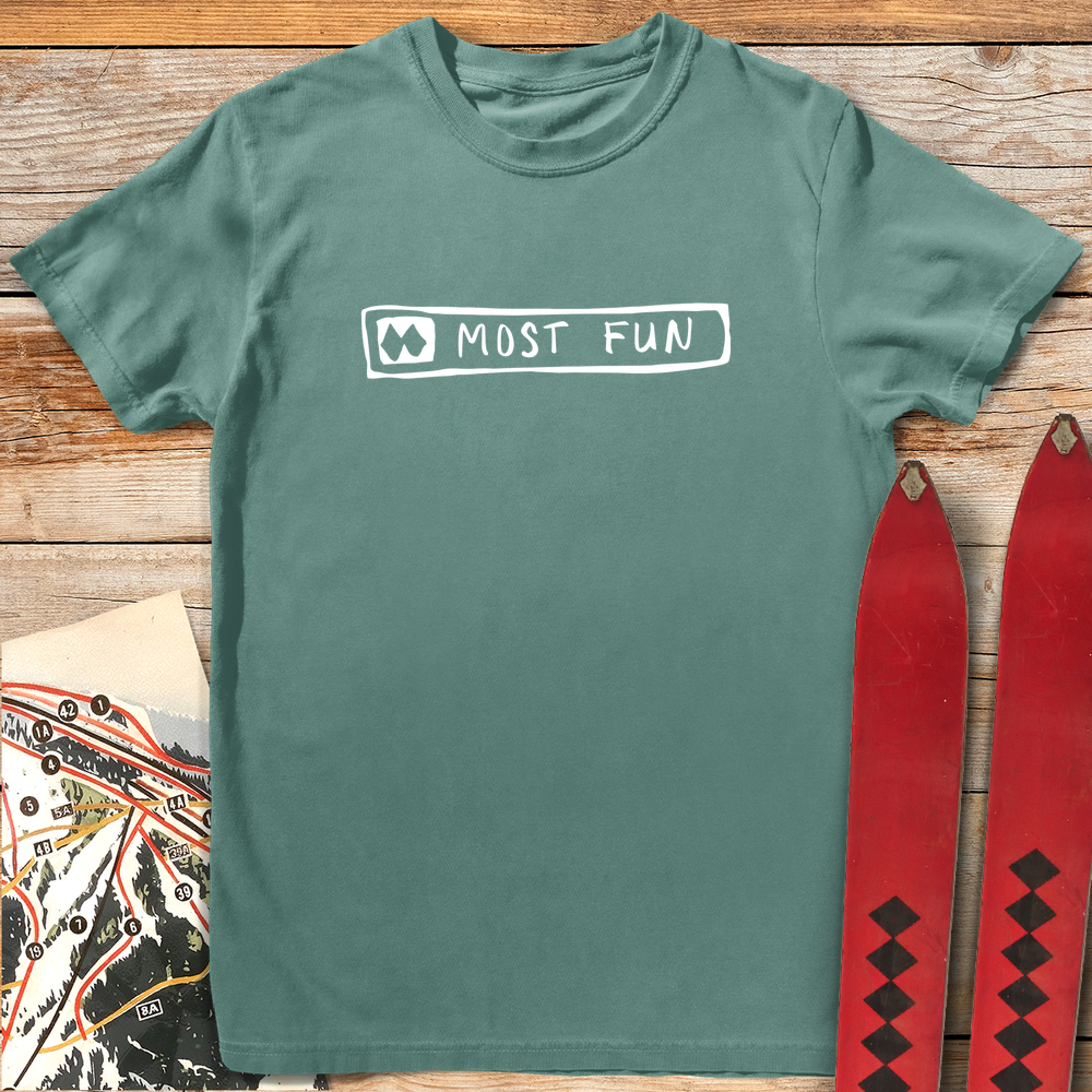 1116 Most Fun White - Light Green