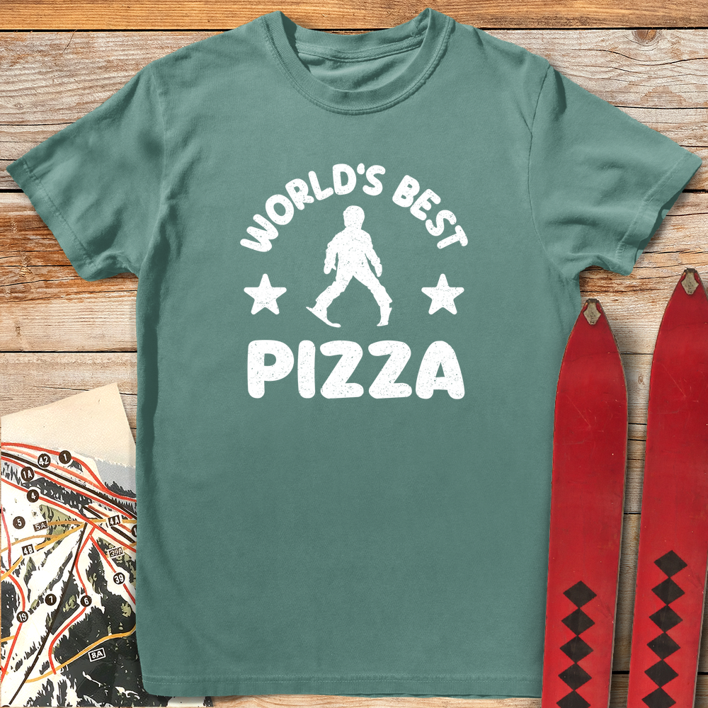 1137 Worlds Best Pizza White - Light Green