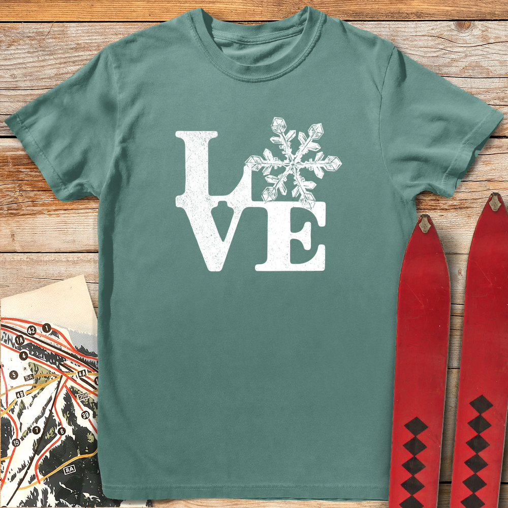 1136 Love Sign Snow White - Light Green