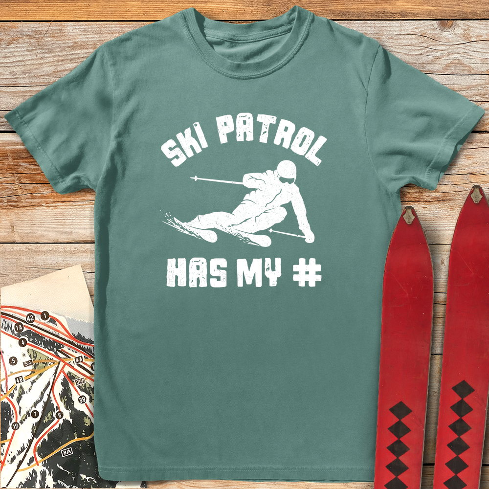 1151 Ski Patrol Number White - Light Green