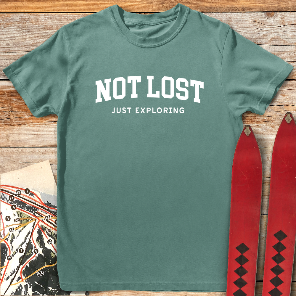 1164 I M Not Lost White - Light Green