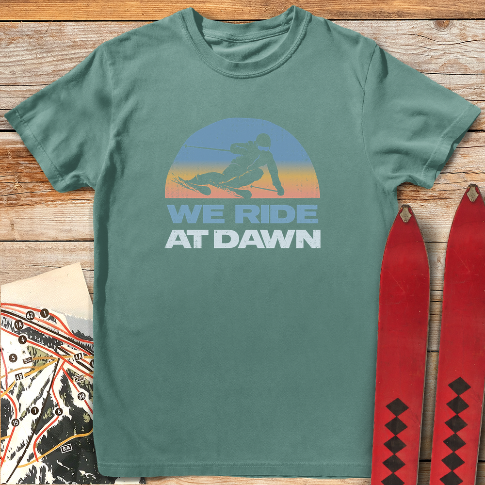 1172 We Ride At Dawn White - Light Green
