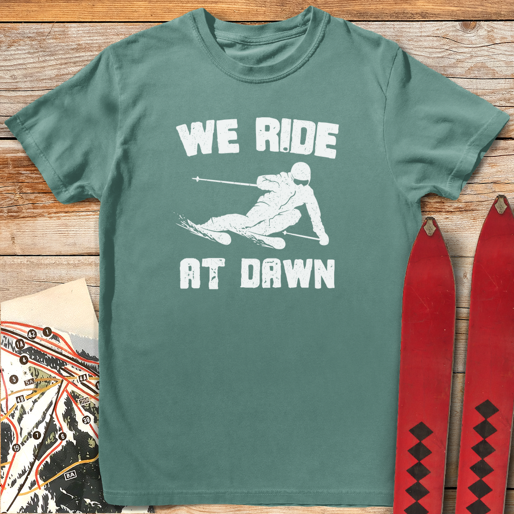1175 Ride At Dawn Ski White - Light Green
