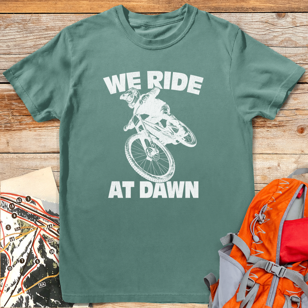 1186 We Ride At Dawn Bike White - Light Green
