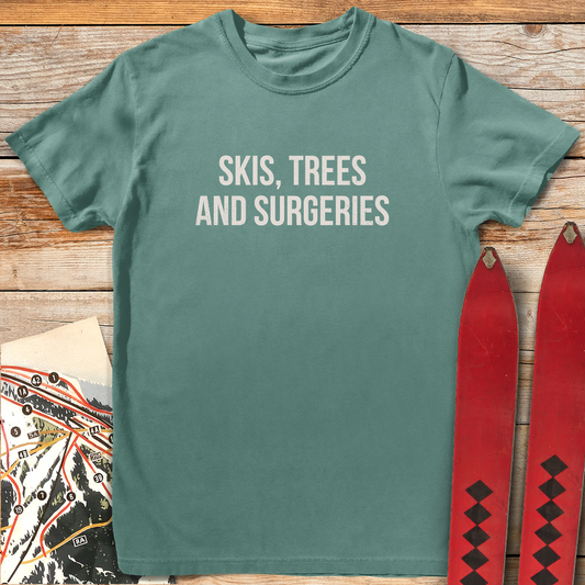 1202 Skis Trees Surgeries White - Light Green