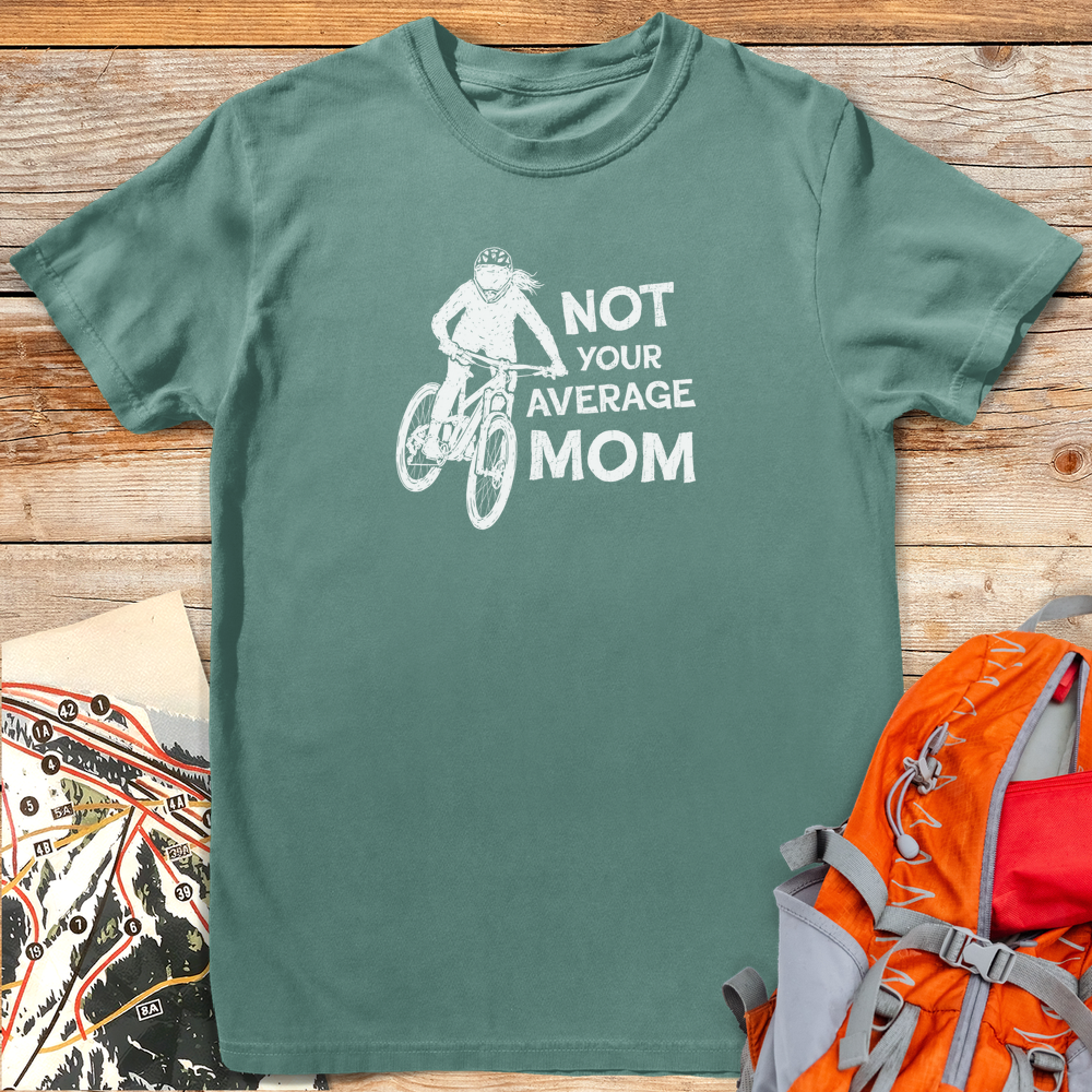 1234 No Average Bike Mom White - Light Green