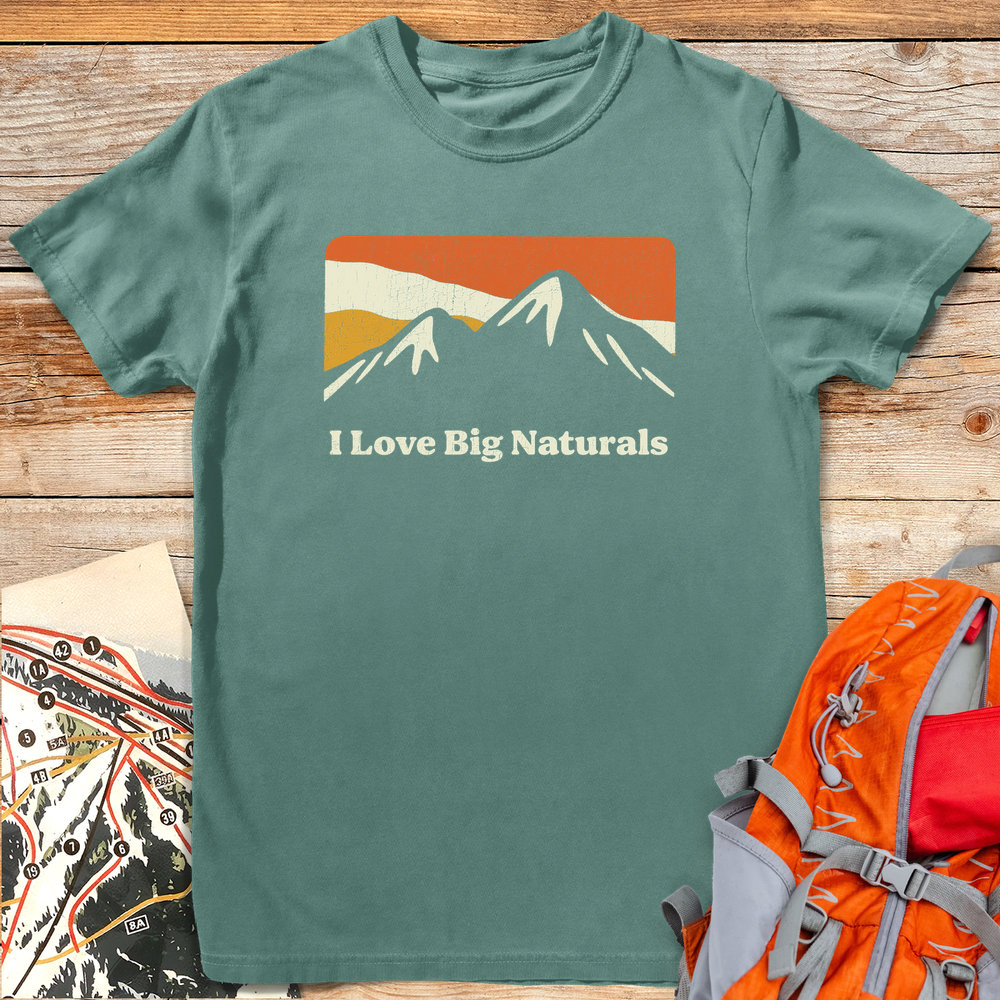 1287 I Love Big Naturals White - Light Green