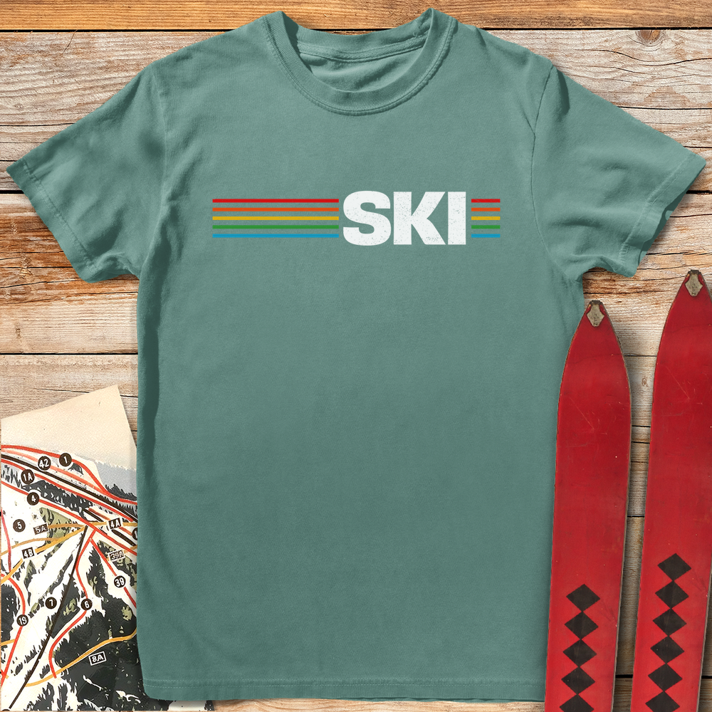 1298 Ski Machine White - Light Green