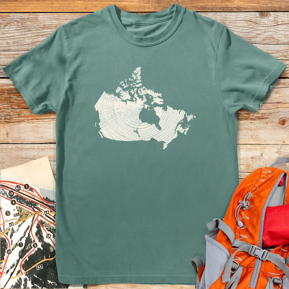 1317 Woodgrain Canada White - Light Green