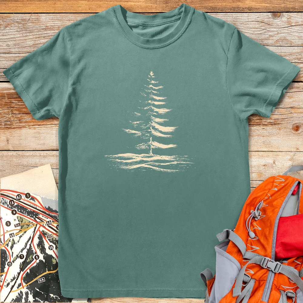 1315 Steady Brush Pine White - Light Green