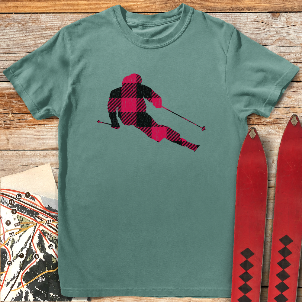 1332 Buffalo Plaid Skier - Light Green