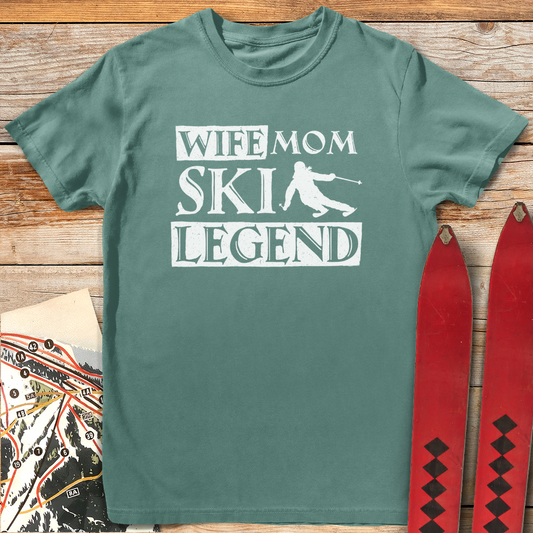 1372 Mom Ski Legend White - Light Green