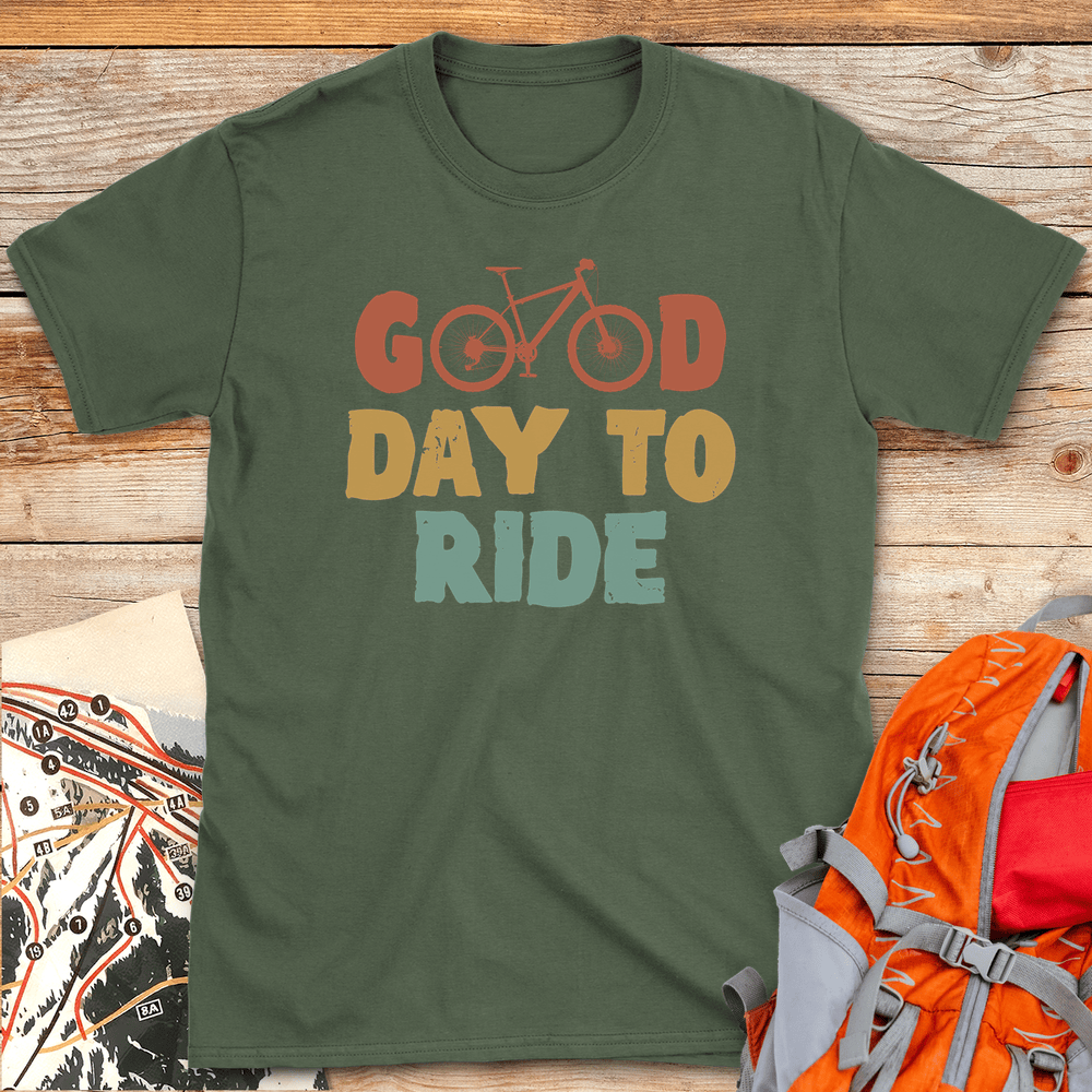 377 Good Day 2 Ride  - Military Green