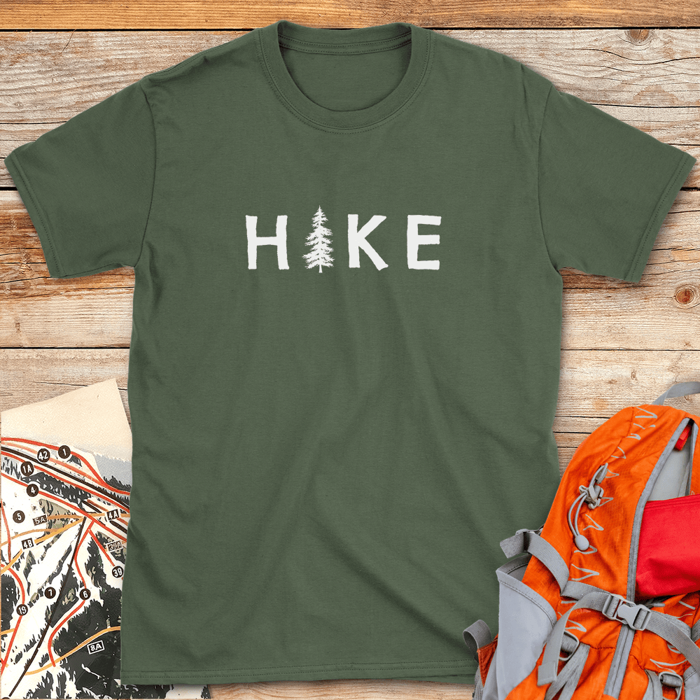 408 Hike Tree White - Military Green