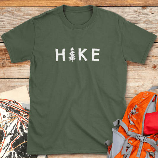 408 Hike Tree White - Military Green