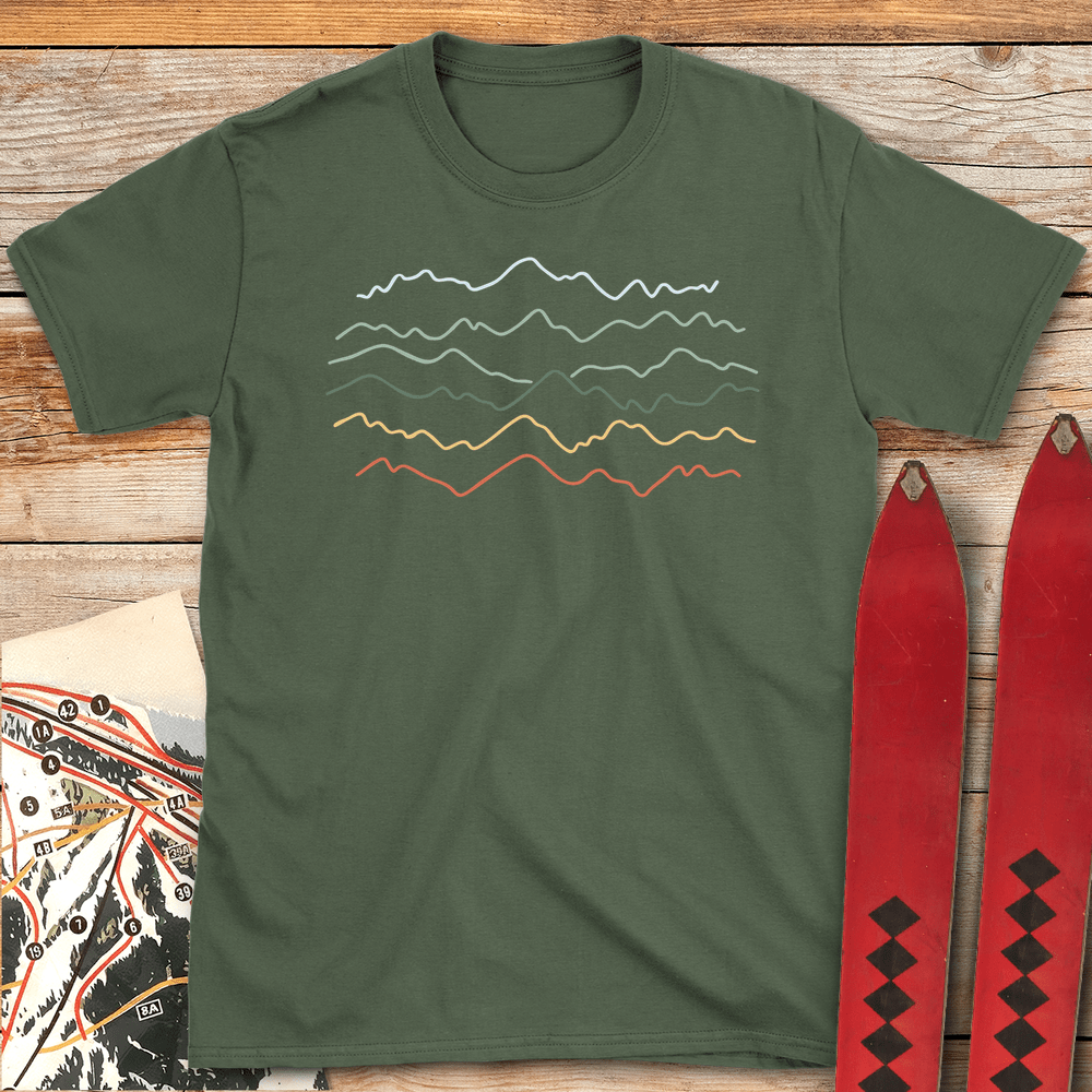 380 Landscape Lines Color - Military Green