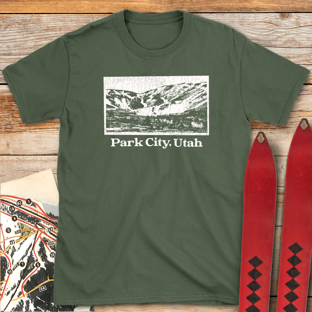 520 Park City White - Military Green