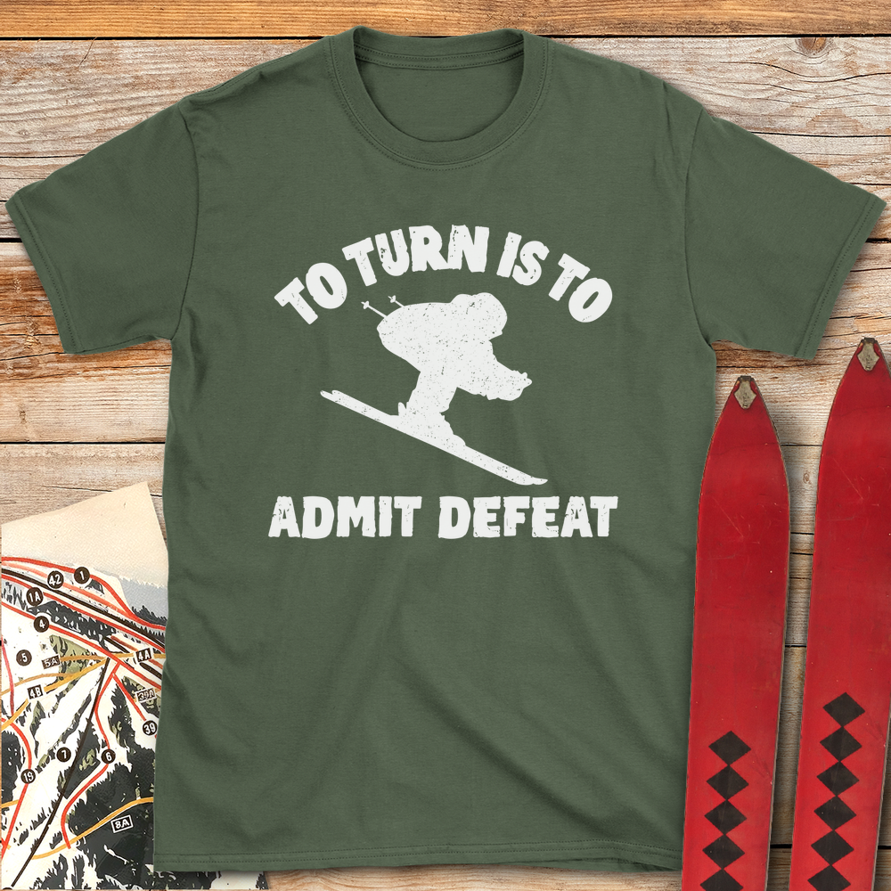 650 Turn Defeat White - Military Green