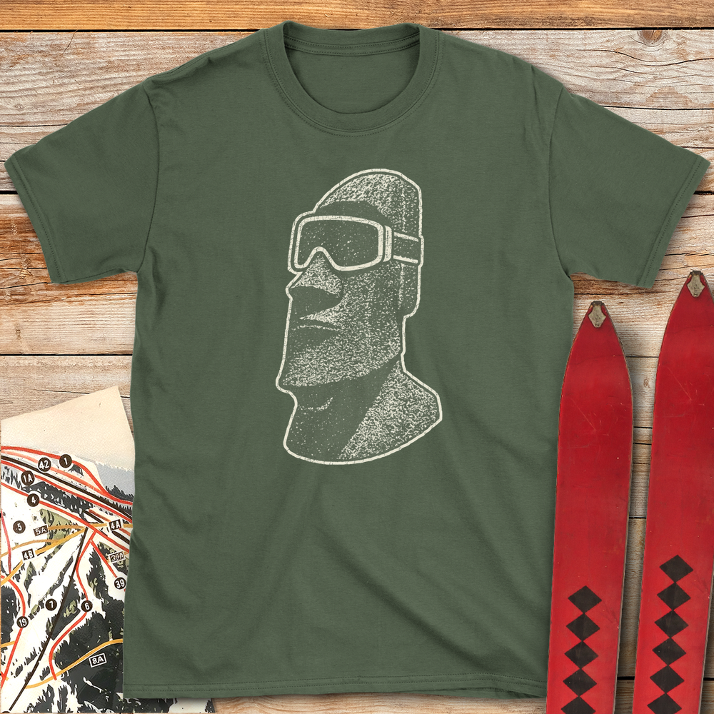 672 Easter Island Rider White - Military Green