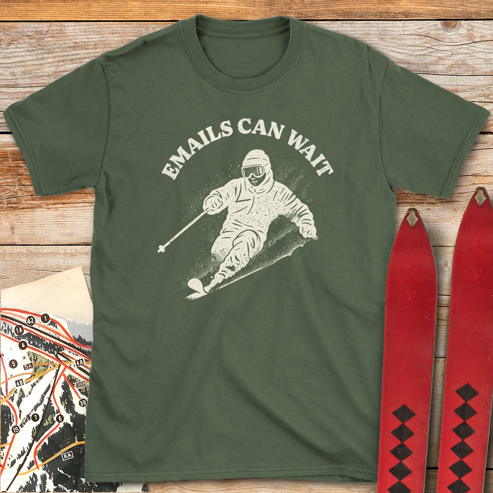 692 Emails Can Wait White - Military Green