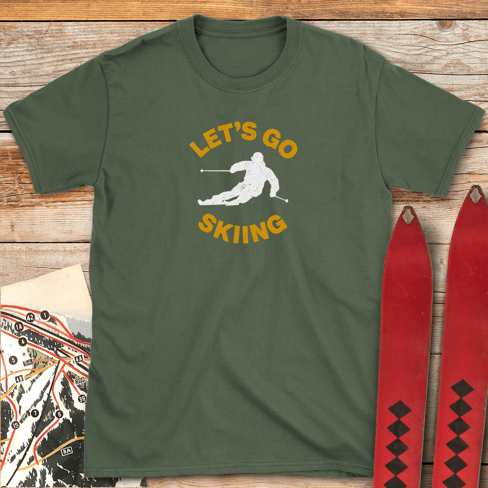 752 Lets Go White - Military Green