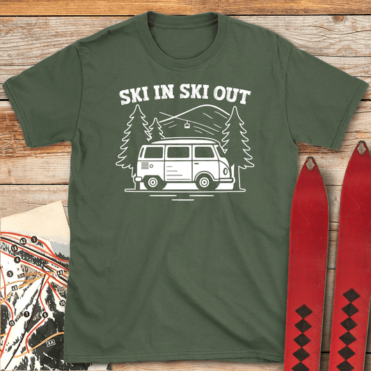 804 Ski In Ski Out White - Military Green