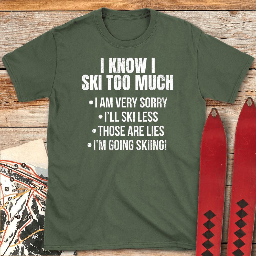 819 Ski Less White - Military Green