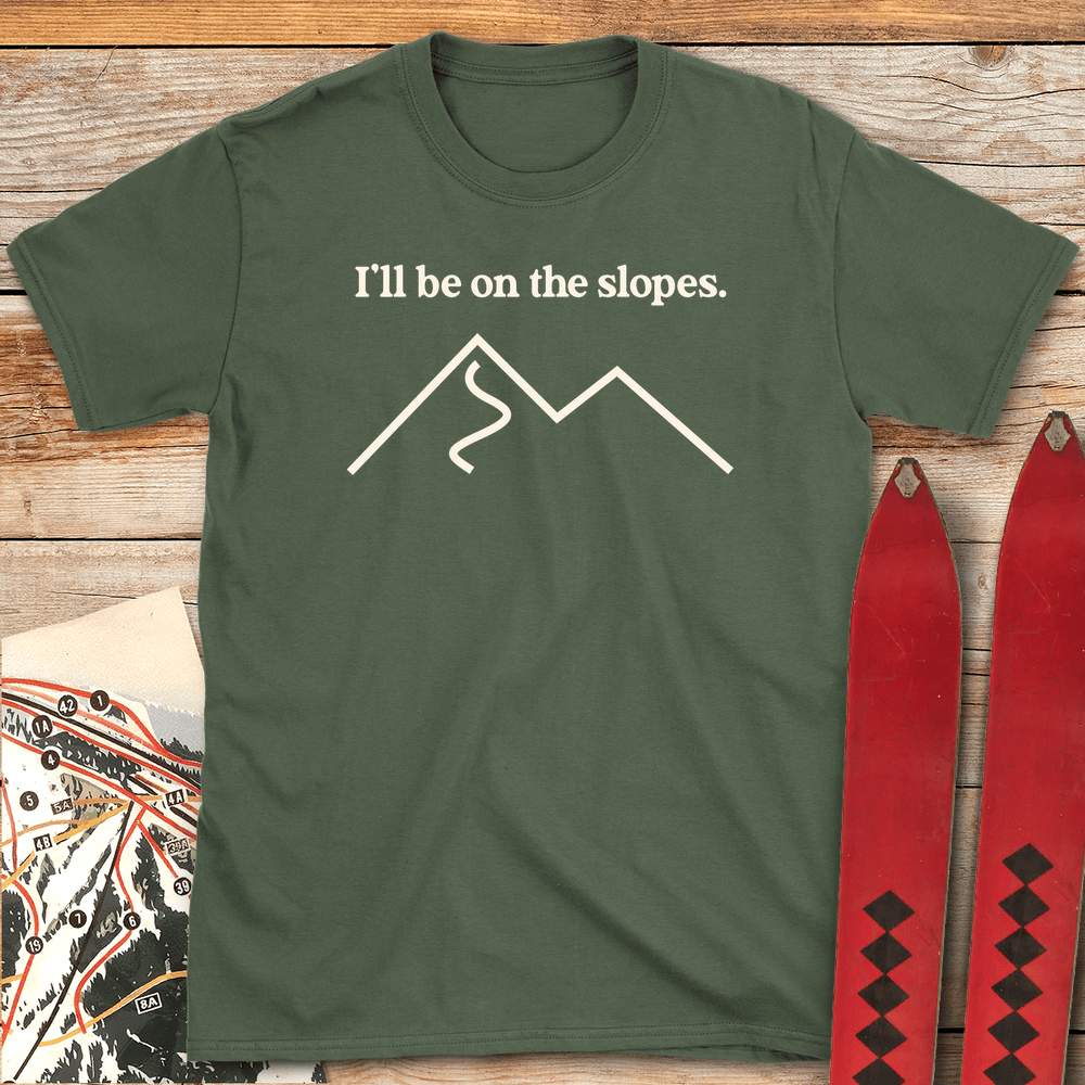 795 On The Slopes White - Military Green
