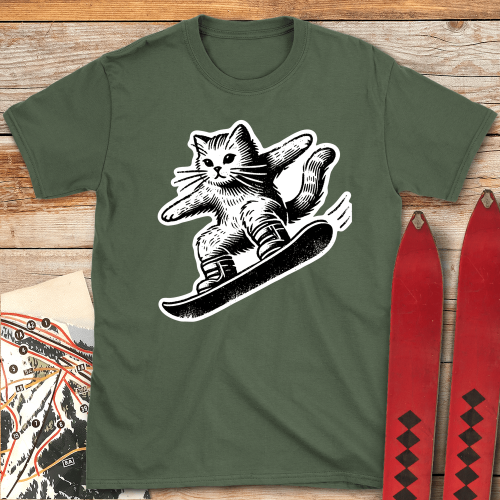 75 Shred Kitty White - Military Green