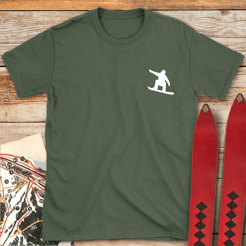 177 Simple Snowboard White - Military Green